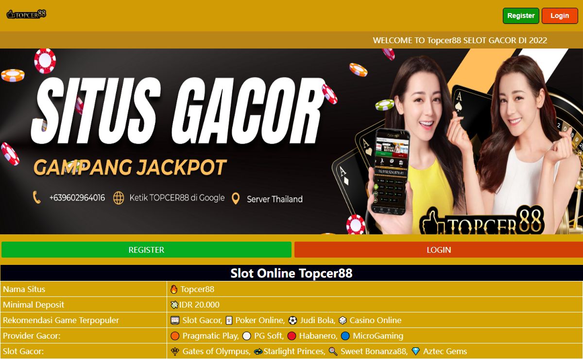 Topcer88 >> Situs slot online solusi masalah Keuangan Anda langsung JP