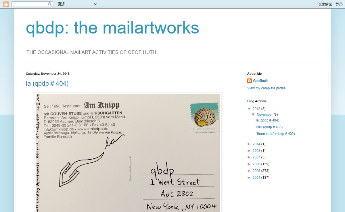 qbdp: the mailartworks