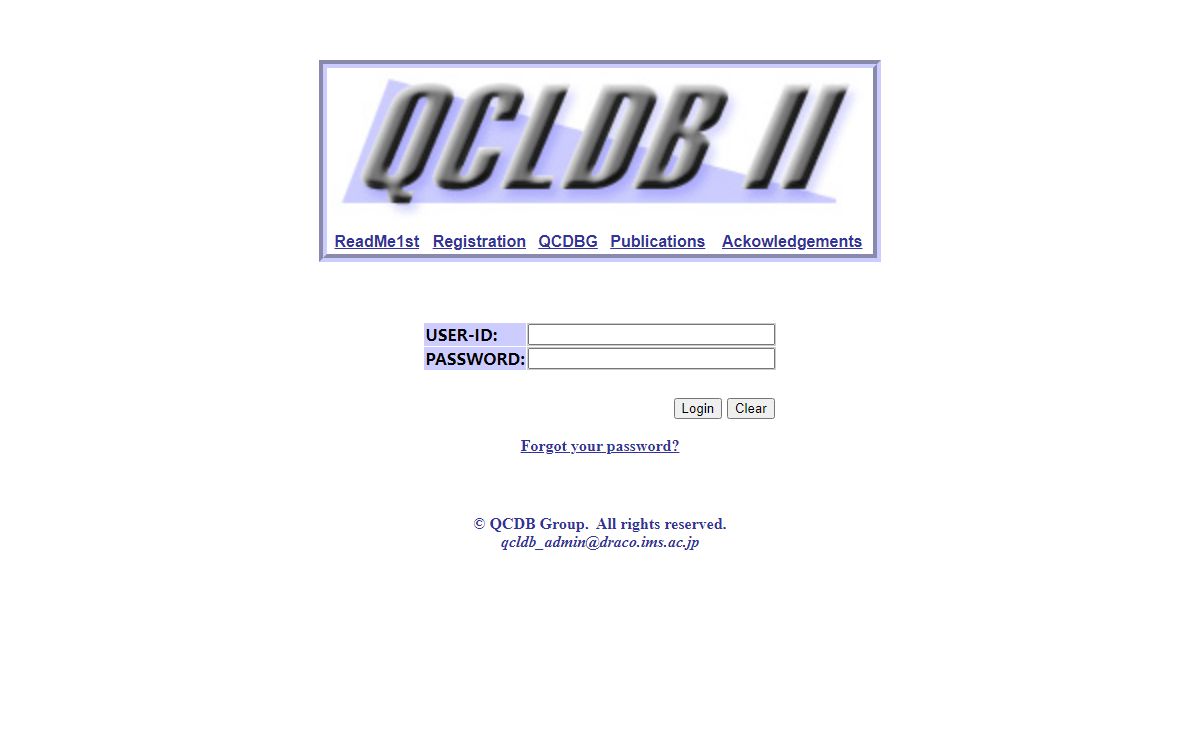 Welcome to QCLDB II
