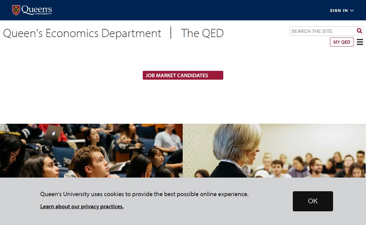 Queen's Economics Department (QED) | Department of Economics, Queen's University