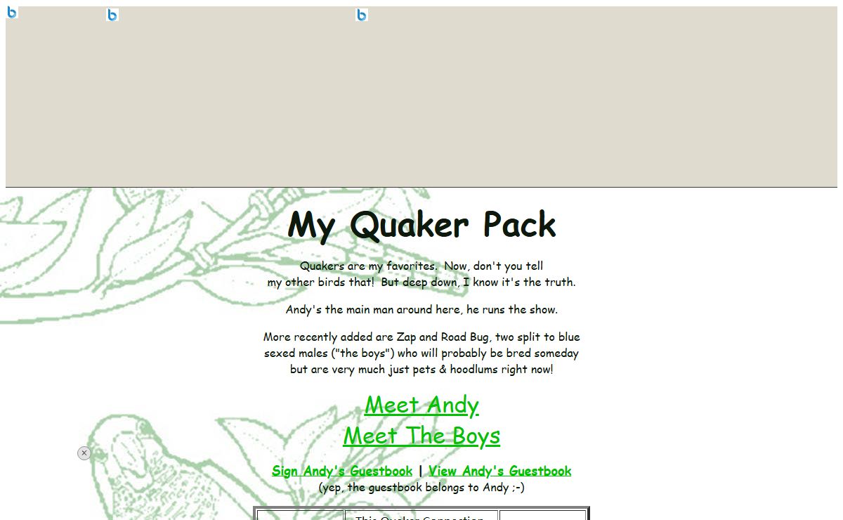 The Quaker Pack: Andy, Zap, & Road Bug