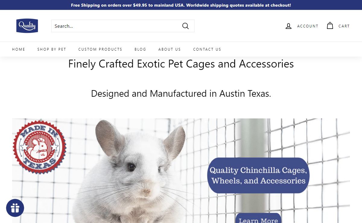 Quality Cage: Premium Exotic Pet Store for Cages & Accessories!
