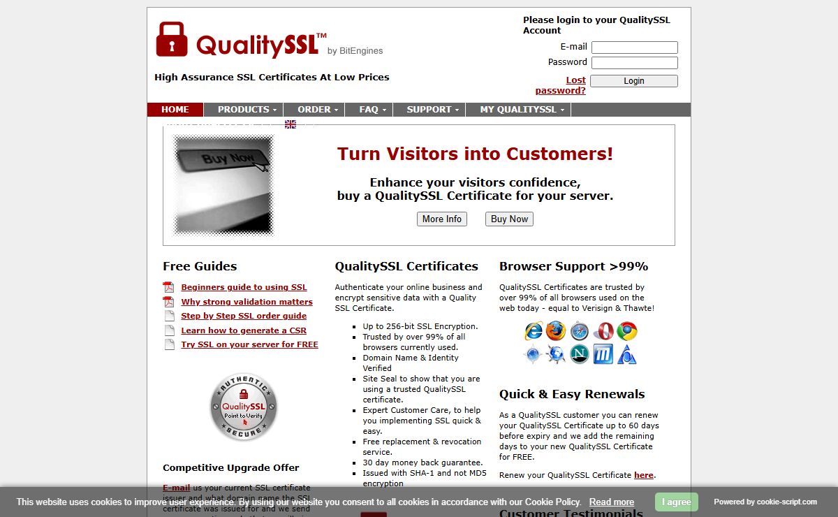 SSL Certificates | Quality SSL Certificate Authority