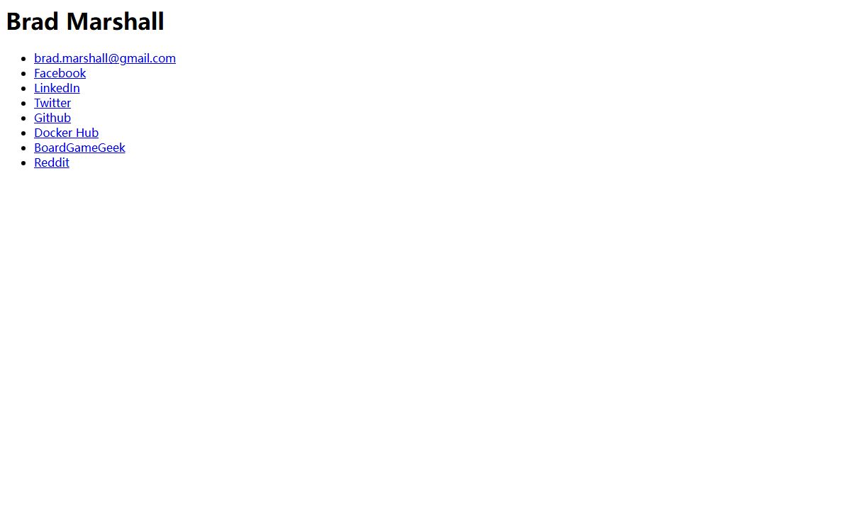 Brad's Homepage