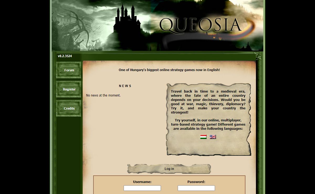 Queosia - One of Hungary's biggest online strategy games now in English!