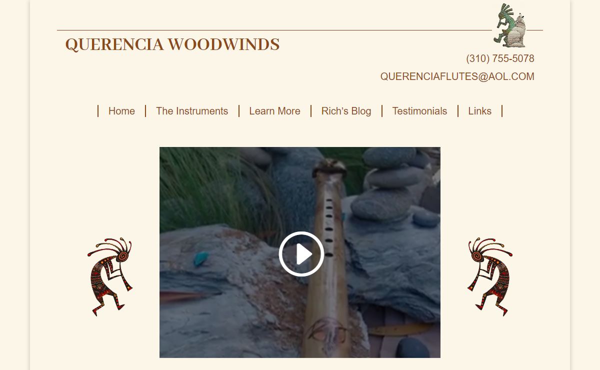 Native American Style Flutes by Querencia Woodwinds