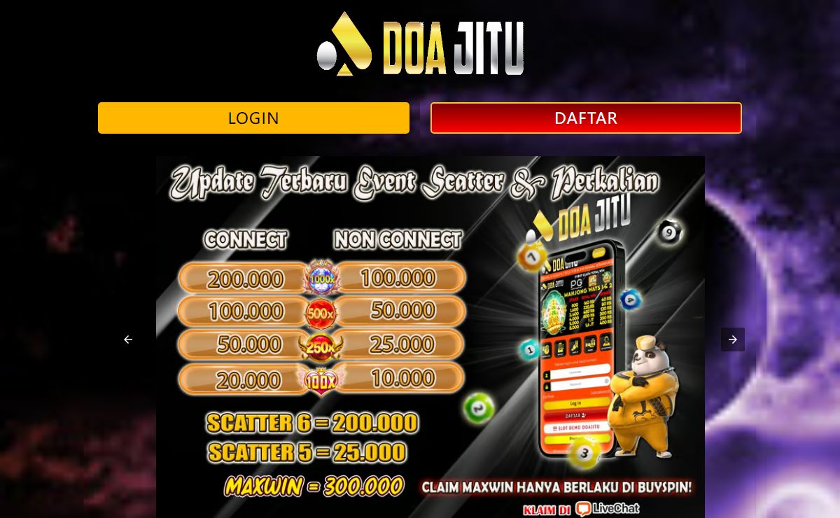 DOAJITU - Link Login Totomacau Dan Daftar Togel Online Terpopuler