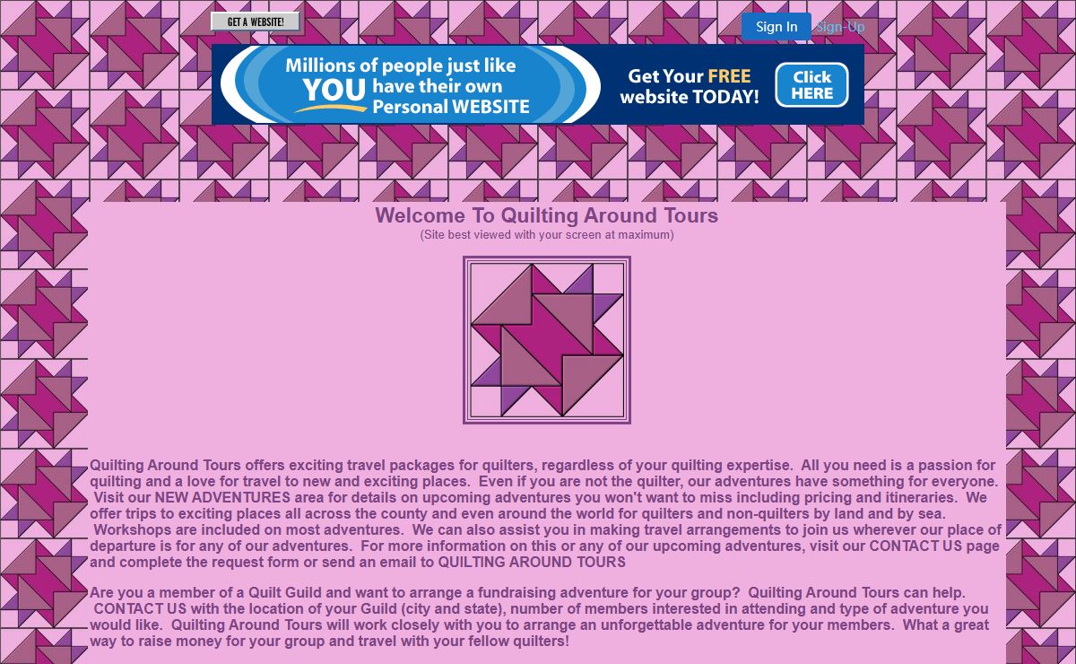 Quilt Around With Quilting Around Tours
