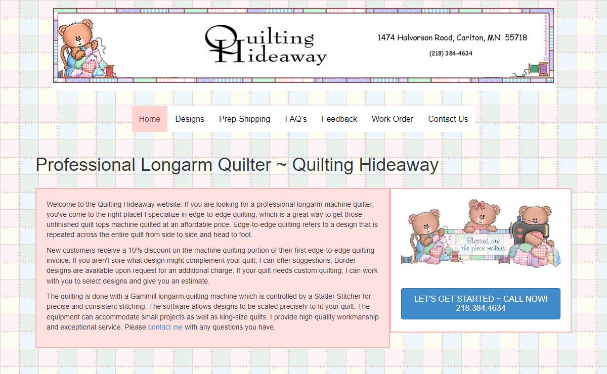 Quilting Hideaway – Professional Longarm Machine Quilter