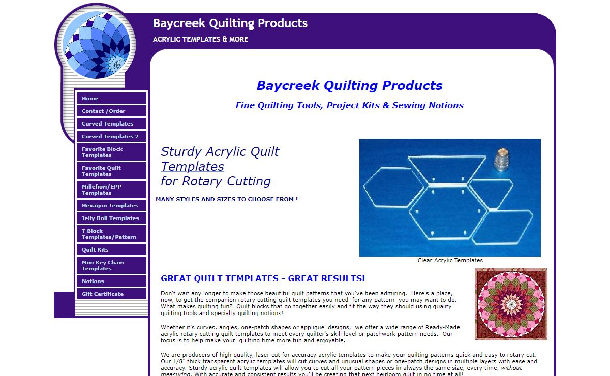 Baycreek Quilting Templates