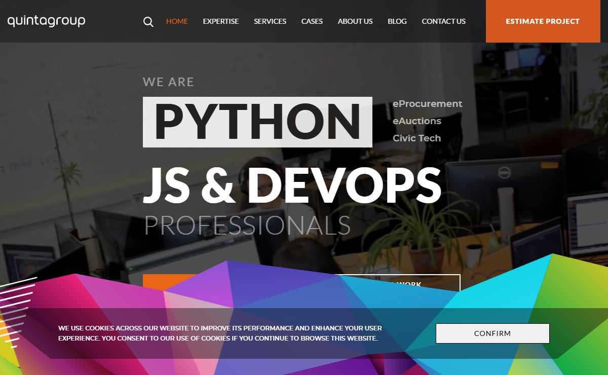 Python software development company - experts in VueJS, React and DevOps | Quintagroup