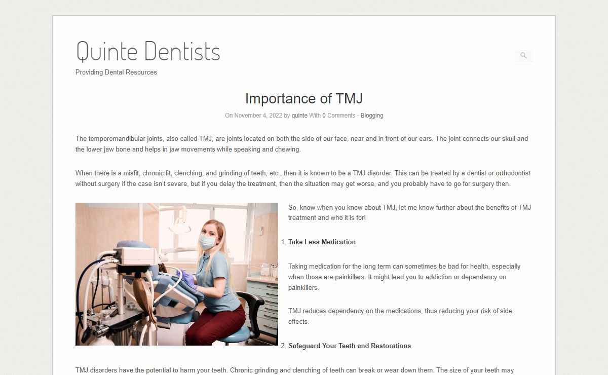 Quinte Dentists – Providing Dental Resources