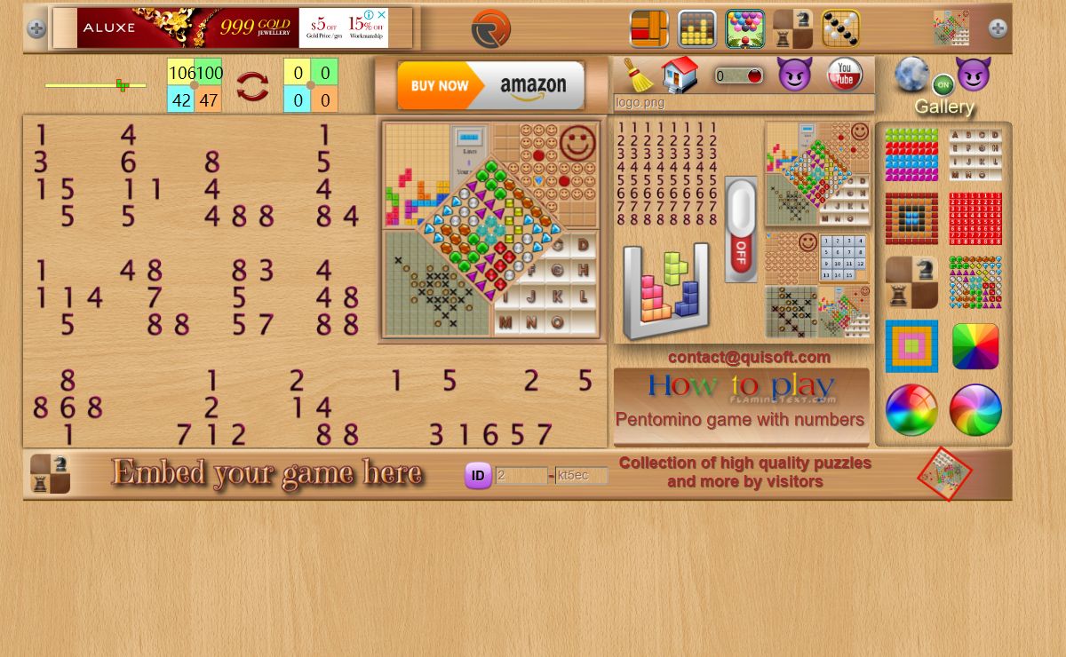 Collection of high quality puzzle games