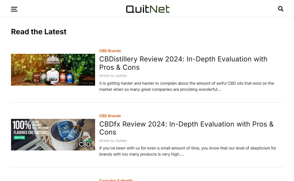 QuitNet | Supplements, CBD, Health & Wellness