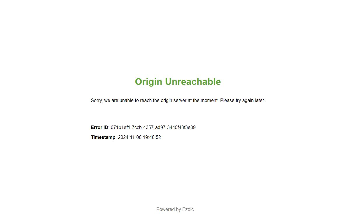 Origin Error