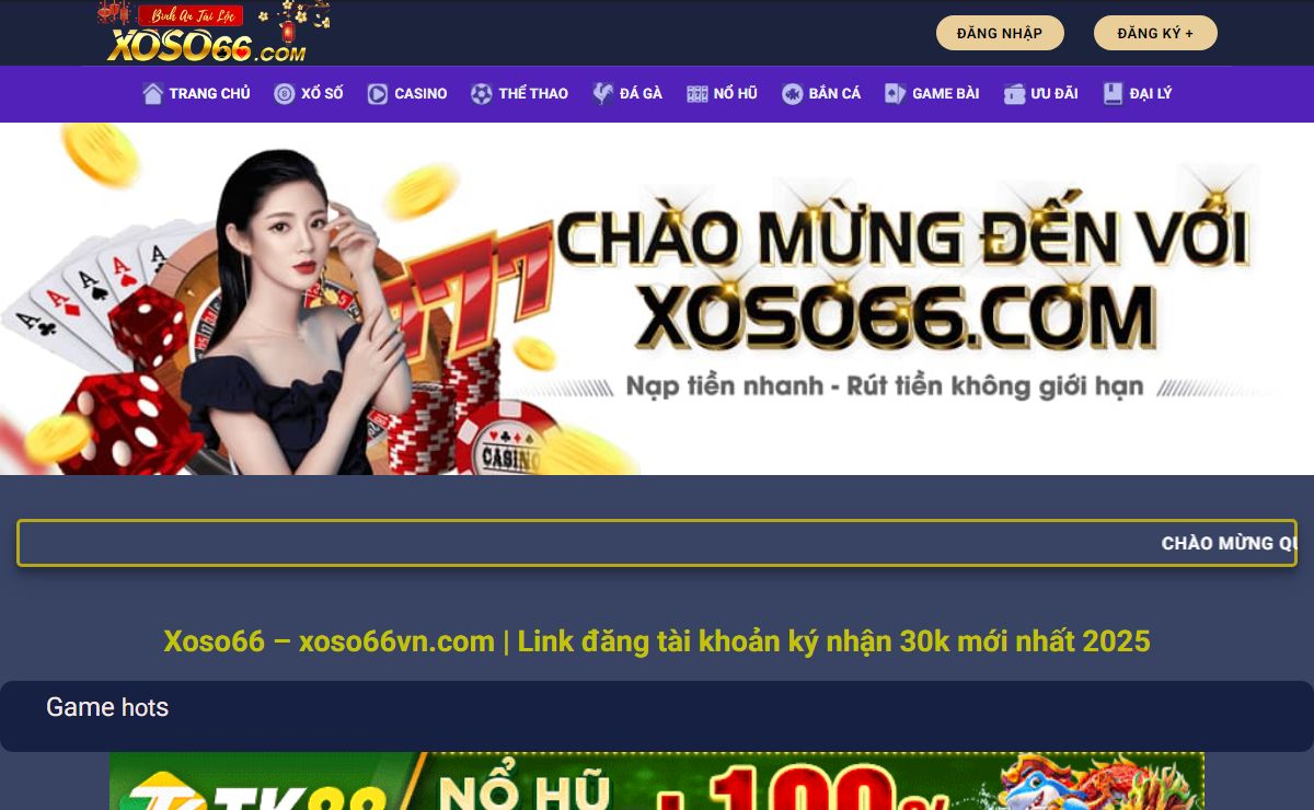 Xoso66 ⭐️ Trang chủ nhà cái Xoso66.com chính xác nhất 2025