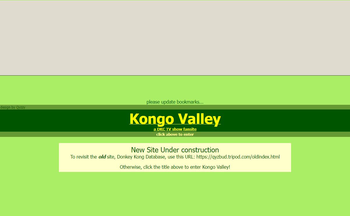 NEW SITE! - http://kongovalley.50webs.com/