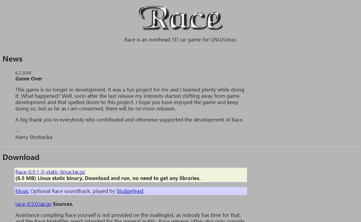 Race | Race 0.9.0 released | #race @ irc.freenode.net