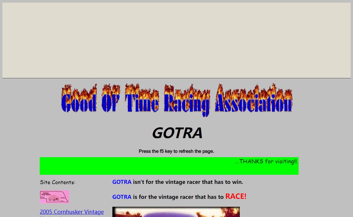 GOOD OL' TIME RACING ASSOCIATION