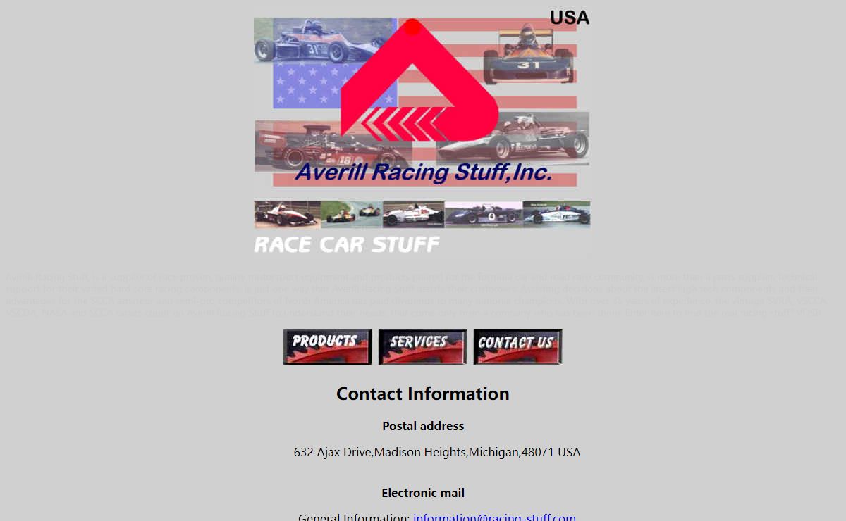 Averill Racing Stuff,Inc parts and service for serious racing