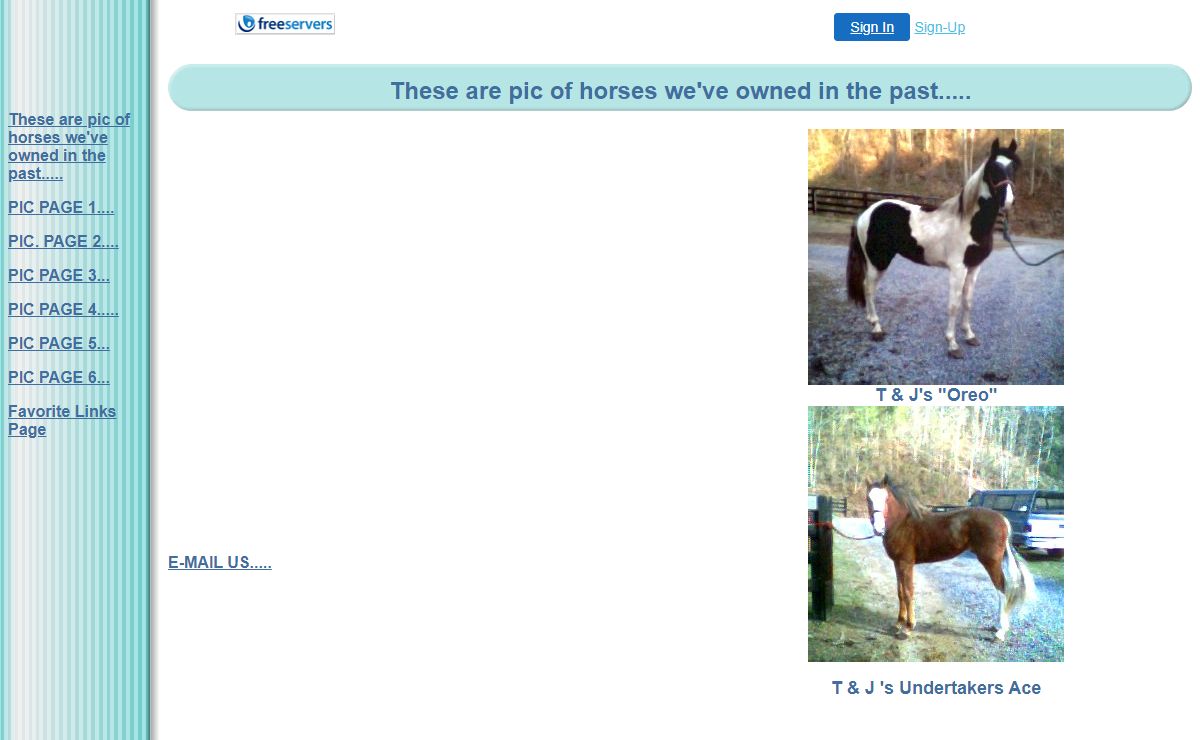 These are pic of horses we've owned in the past.....