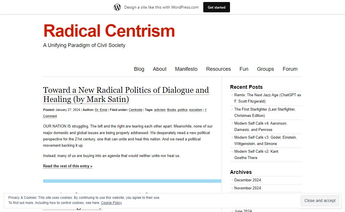 Radical Centrism | A Unifying Paradigm of Civil Society