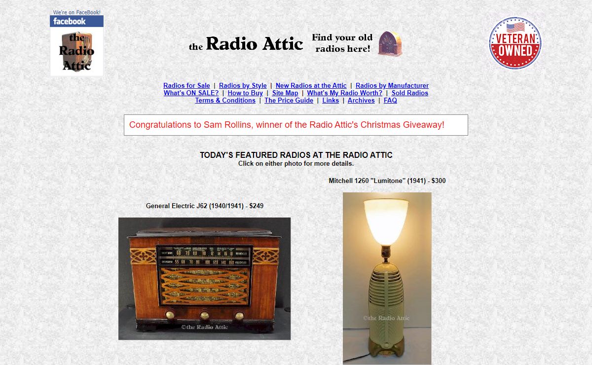 Antique Radios at the Radio Attic - Old Radios and Collectible Radios For Sale