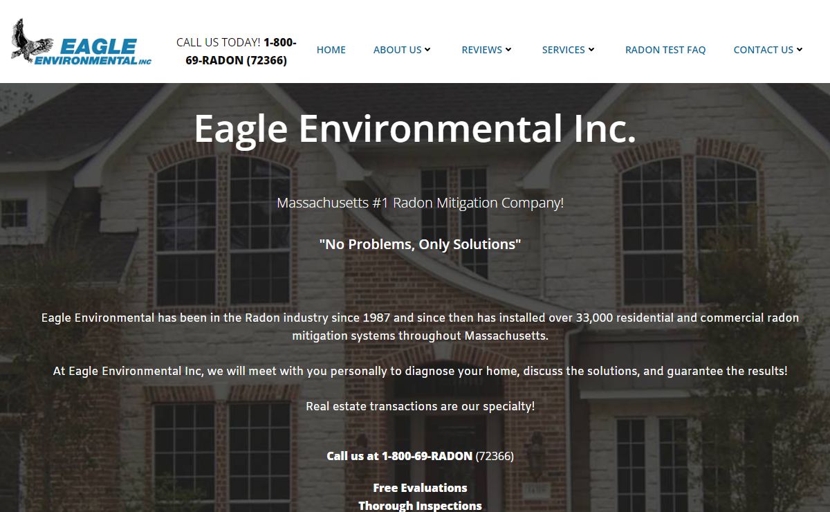 Massachusetts Radon Mitigation - Eagle Environmental Inc.