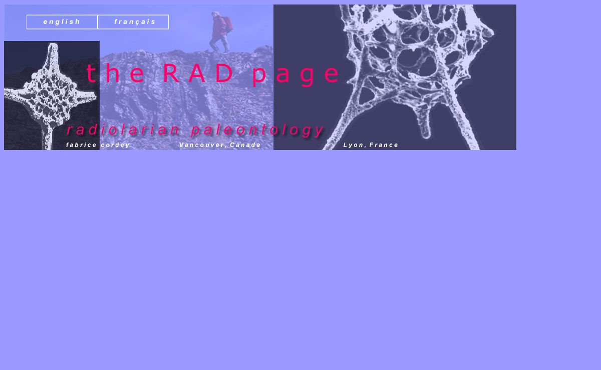 The Rad Page Radiolarian paleontology