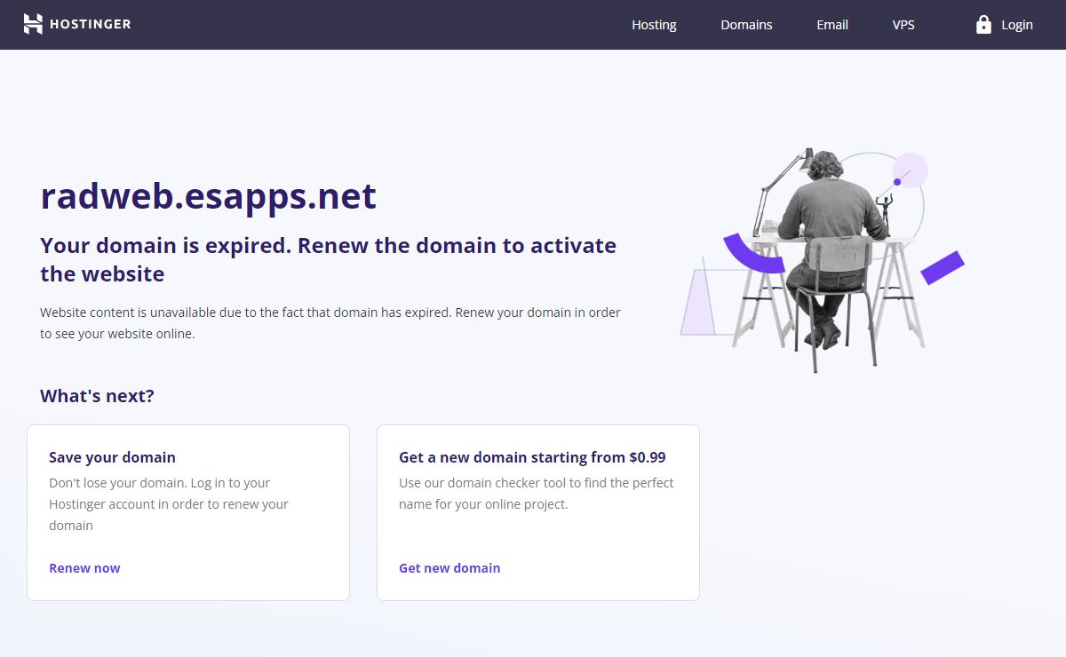 Your domain is expired
