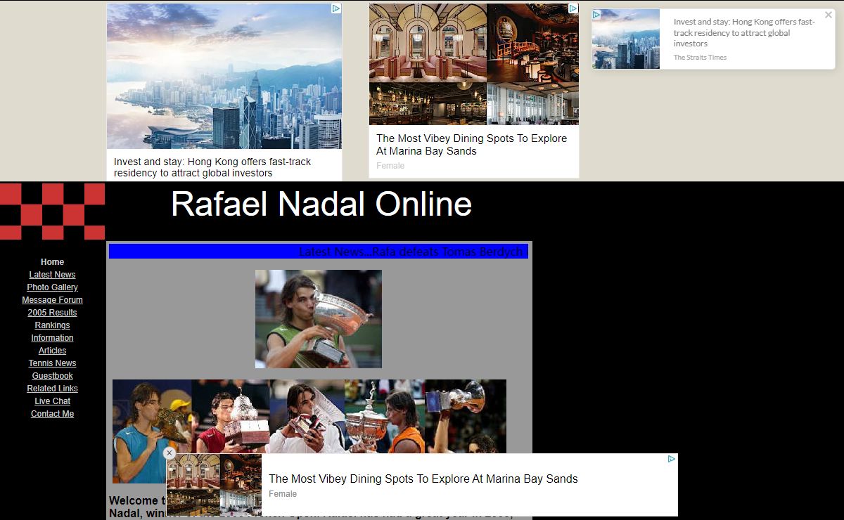 Rafael Nadal Online