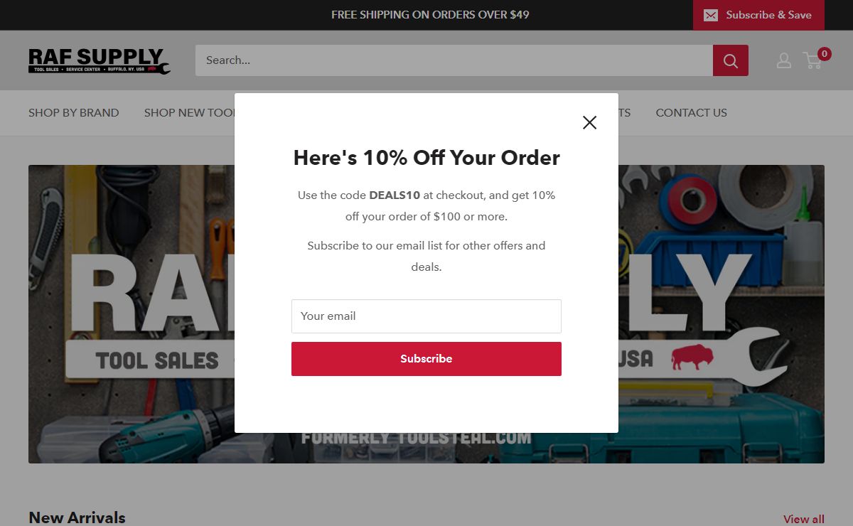 RAFSupply.com | Better deals on the tools you need to get the job done