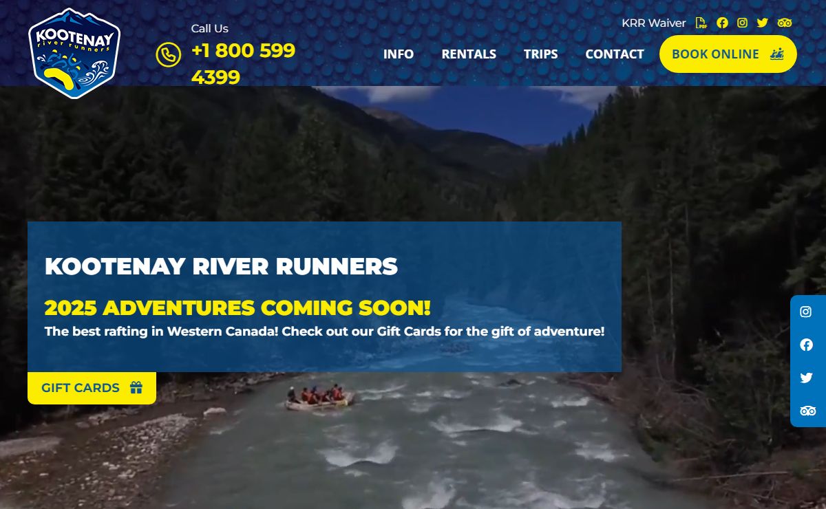 River Rafting BC | Rafting Golden BC | Radium Hot Springs | Panorama | British Columbia White Water Rafting | Fairmont | Rafting the Rockies | Kootenay River Runners