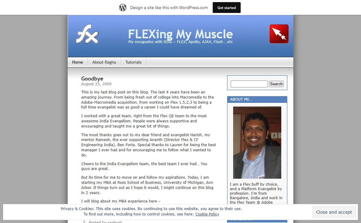 FLEXing My Muscle | My escapades with RIAs – FLEX, Apollo, AJAX, Flash …etc