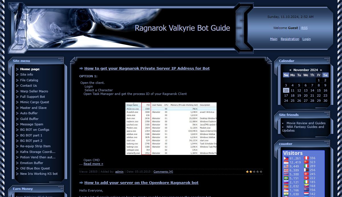 Valkyrie Bot - Home page