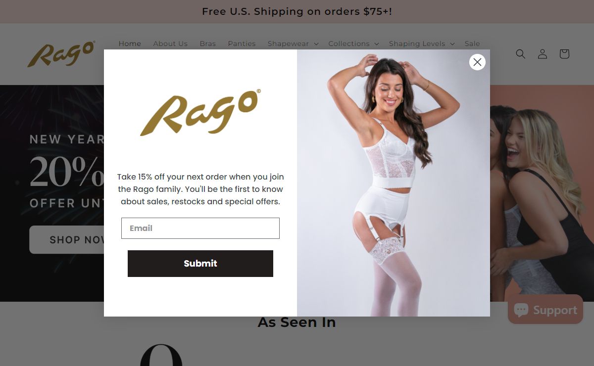 Rago Shapewear, Rago Bras, Girdles, Camisoles, Waist Trainer – Rago Shapewear