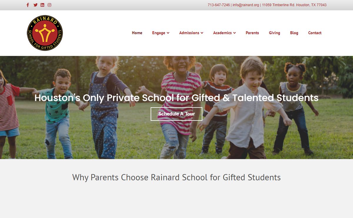 The Rainard School for Gifted Students | Houston, Texas