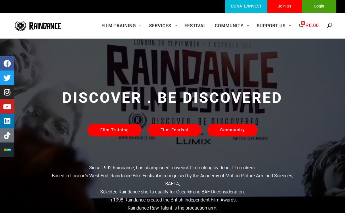 Raindance - the home of independent film