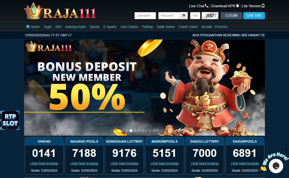 RAJA111 Situs Login Raja Slot Online dan RajaSlot Terpercaya Top 111 Slot