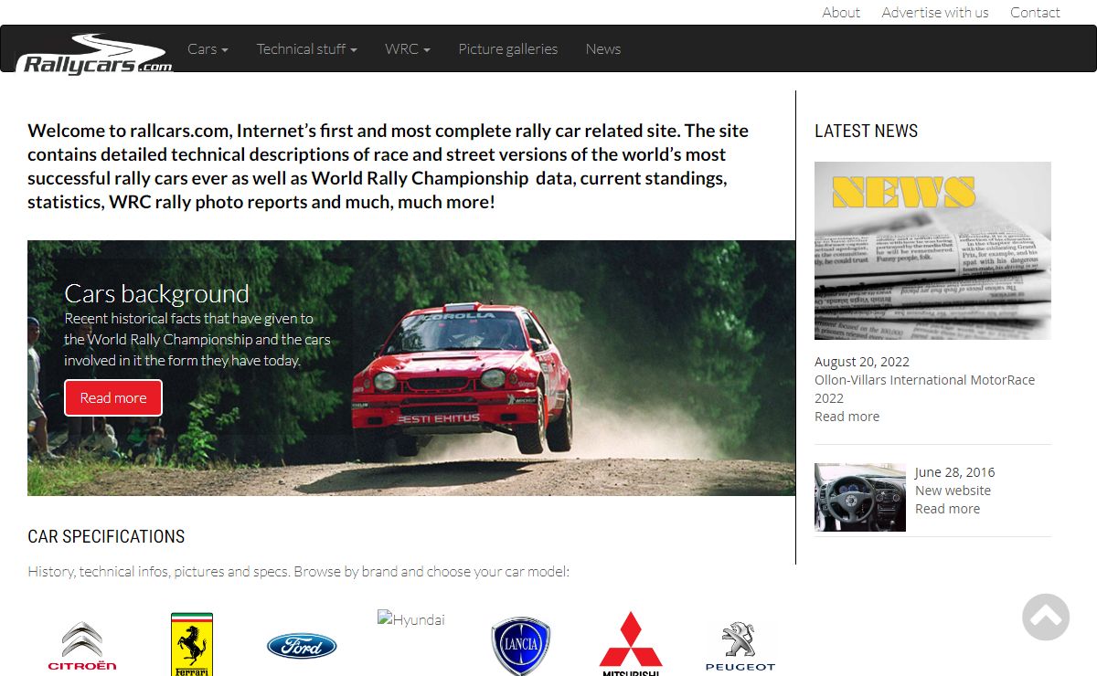 Rally Cars History, Technical Infos, Pictures & Specs