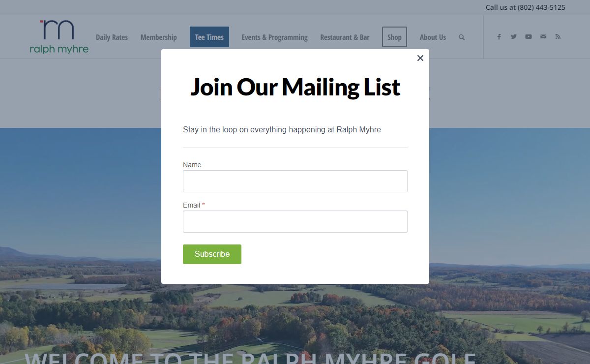 Ralph Myhre Golf Course | Middlebury Golf VT