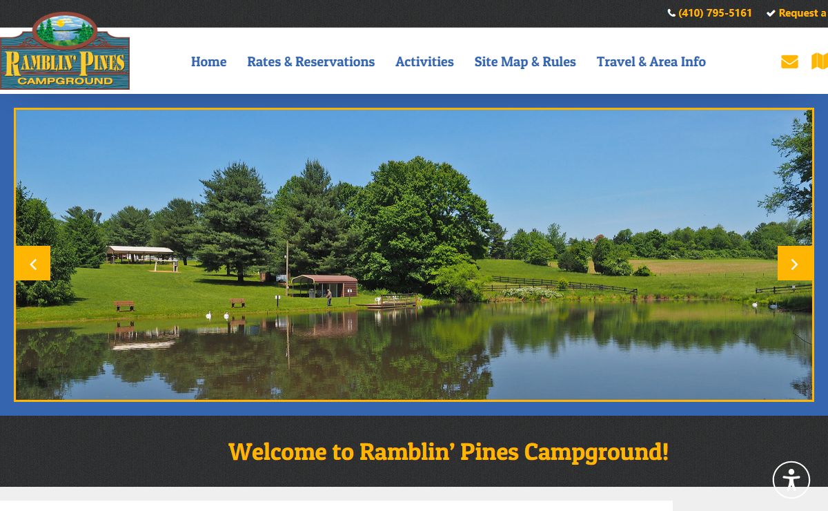 Ramblin' Pines Campground - Maryland Camping near Frederick, Baltimore, and Washington DC