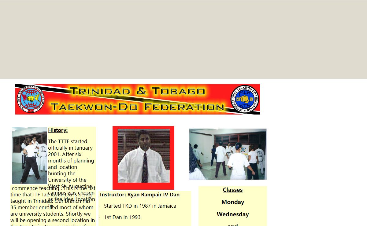 Trinidad & Tobago Tae Kwon -Do