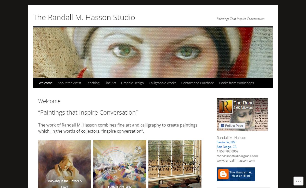 The Randall M. Hasson Studio | Paintings That Inspire Conversation