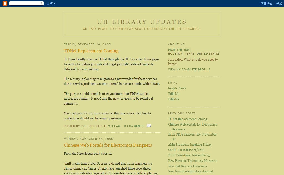 UH Library Updates