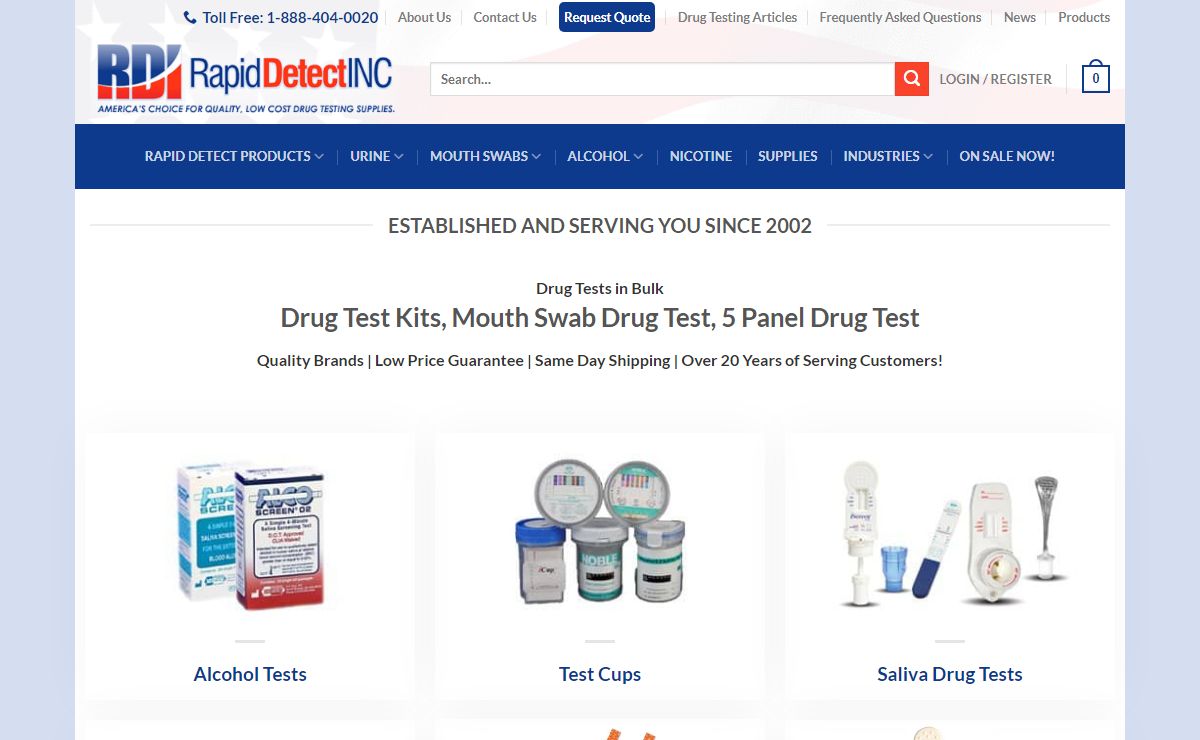 Drug Test Kits & Drug Testing Supplies | Rapid Detect
