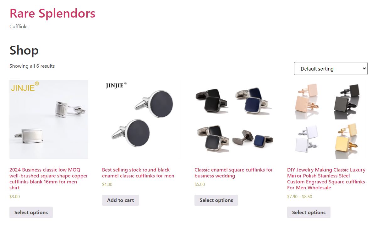 Rare Splendors | Cufflinks for Sale