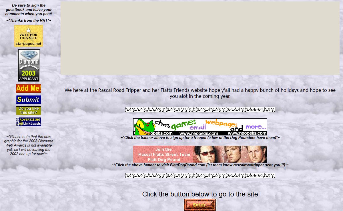 Welcome To The Rascal Road Tripper and her Flatts Friends Web Page
