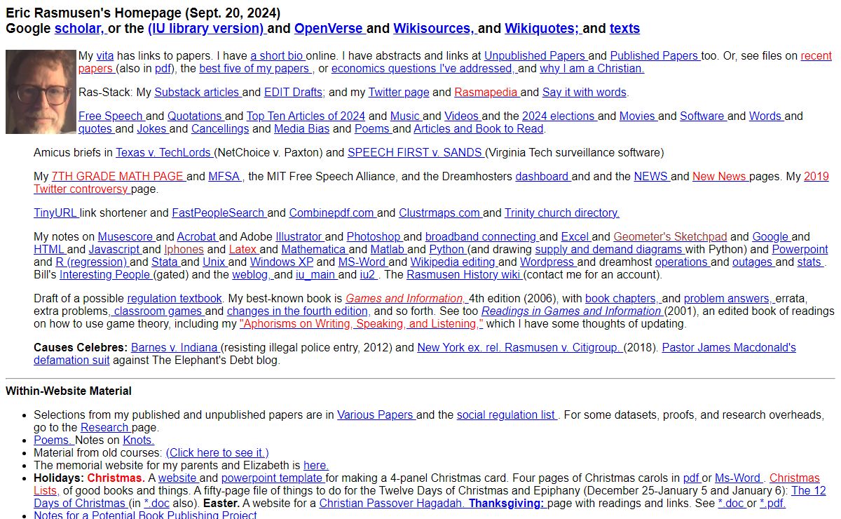 Rasmusen Homepage