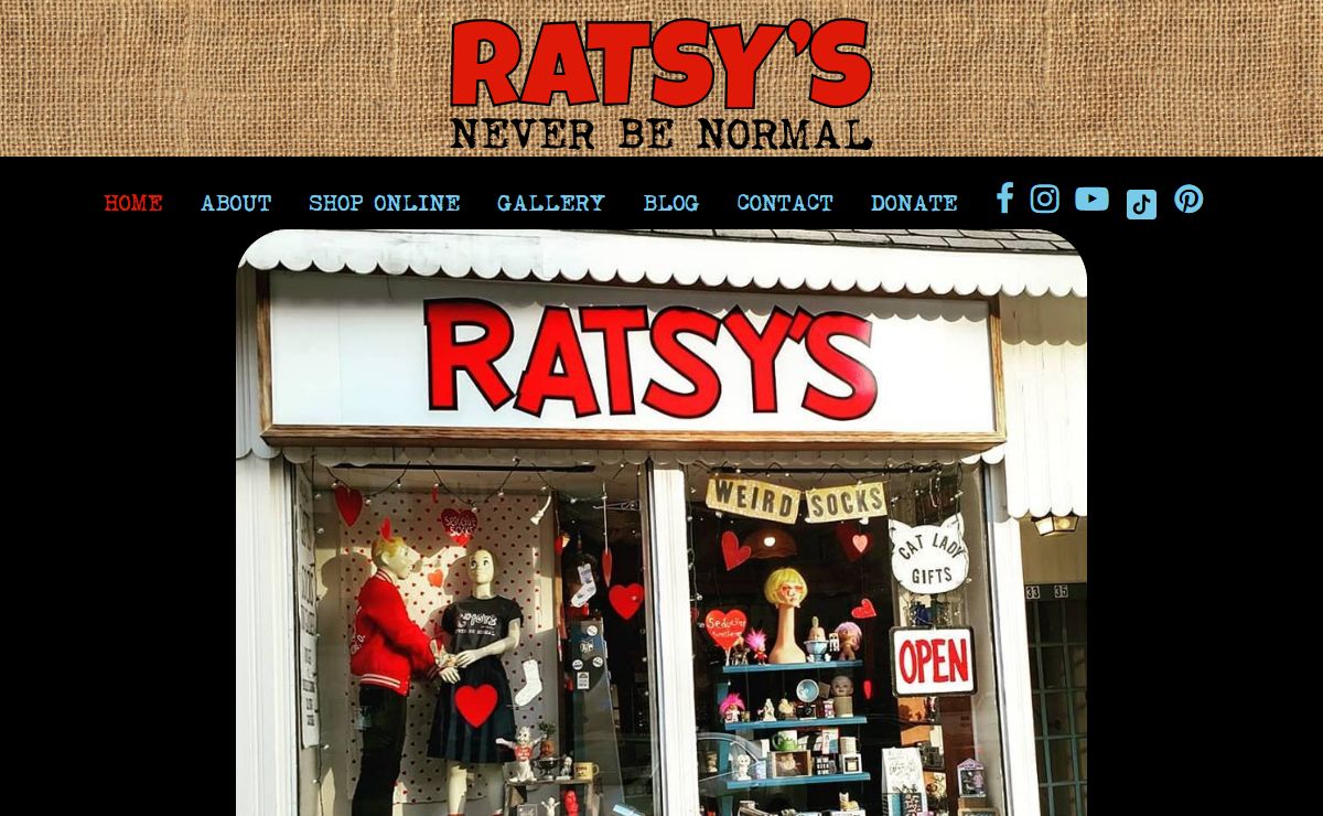 Ratsy's Store, Unusual Gifts, Vintage & Curiosities